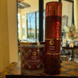Bath & Body Works Inner Angel Mist & Candle Set